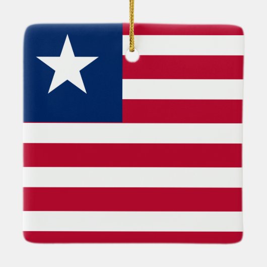 Liberia Flag Keramisch Ornament (Achterkant)