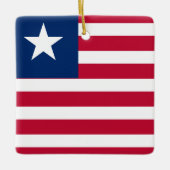 Liberia Flag Keramisch Ornament (Voorkant)