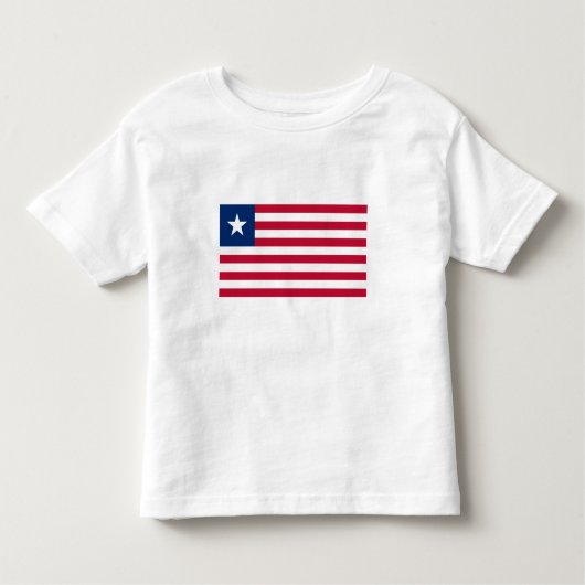 Liberia Flag Kinder Shirts (Voorkant)