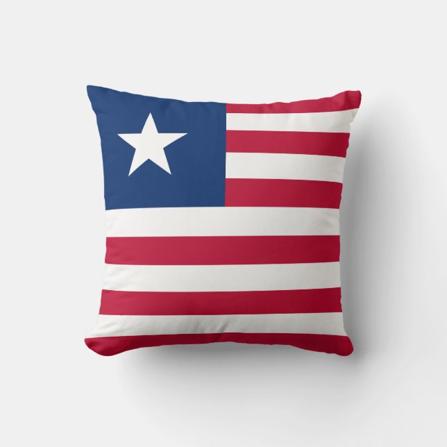Liberia Flag Kussen (Voorkant)