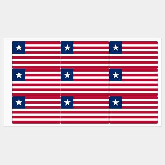 Liberia Flag Labels (Vel)