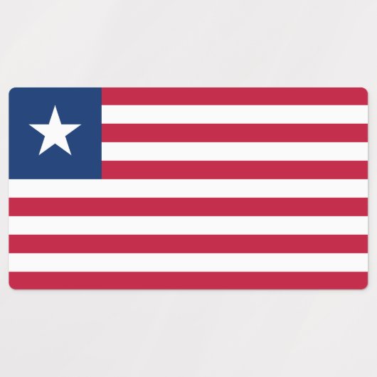 Liberia Flag Labels (Design 2)