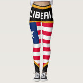 Liberia Flag Leggings (Voorkant)