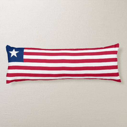 Liberia Flag Lichaamskussen (Achterkant)