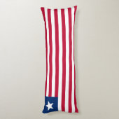 Liberia Flag Lichaamskussen (Achterkant (Verticaal))