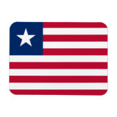 Liberia Flag Magneet (Horizontaal)