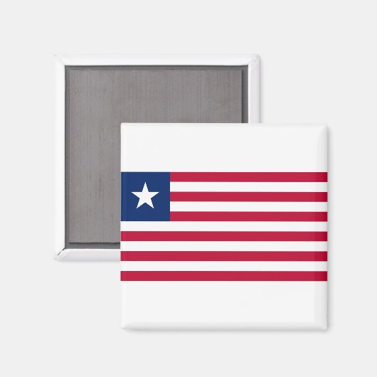 Liberia Flag Magneet (Voorkant / Achterkant)