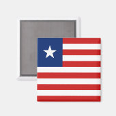Liberia Flag Magnet (Voorkant / Achterkant)