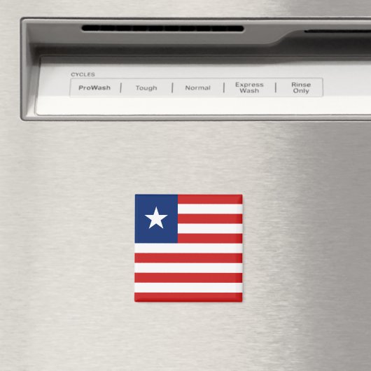 Liberia Flag Magnet (Insitu (Vaatwasser))