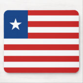 Liberia Flag Mousepad Muismat (Voorkant)