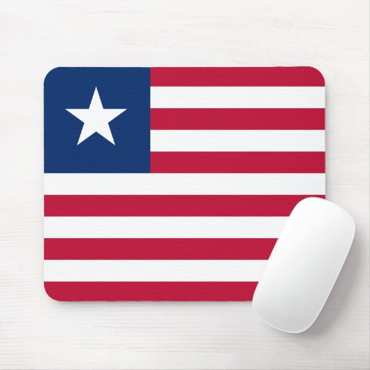 Liberia Flag Muismat (Met muis)