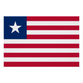 Liberia Flag Perfect Poster (Voorkant)