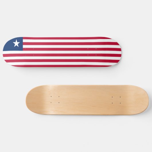 Liberia Flag Persoonlijk Skateboard (Horizontaal)