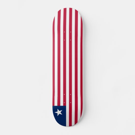 Liberia Flag Persoonlijk Skateboard (Voorkant)