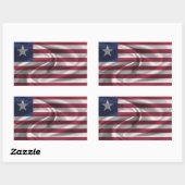 Liberia Flag Rechthoekige Sticker (Vel)