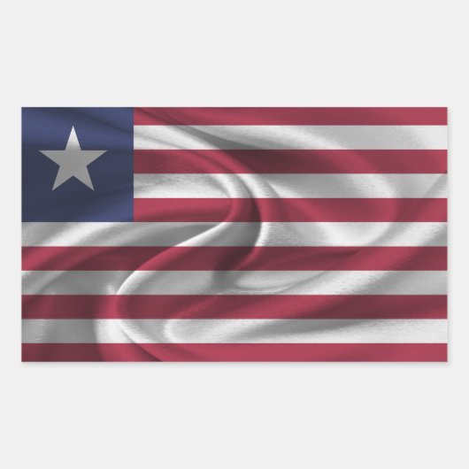 Liberia Flag Rechthoekige Sticker (Voorkant)