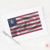 Liberia Flag Rechthoekige Sticker (Envelop)
