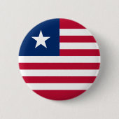 Liberia Flag Ronde Button 5,7 Cm (Voorkant)