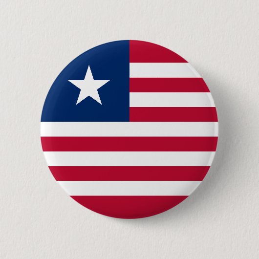 Liberia Flag Ronde Button 5,7 Cm (Voorkant)