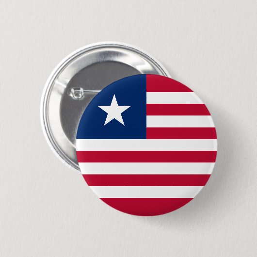 Liberia Flag Ronde Button 5,7 Cm (Voorkant /achterkant)