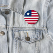 Liberia Flag Ronde Button 5,7 Cm (In situ)
