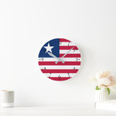 Liberia Flag Ronde Klok (Huis)