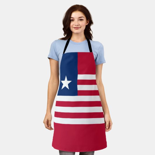 Liberia Flag Schort (Gedragen)