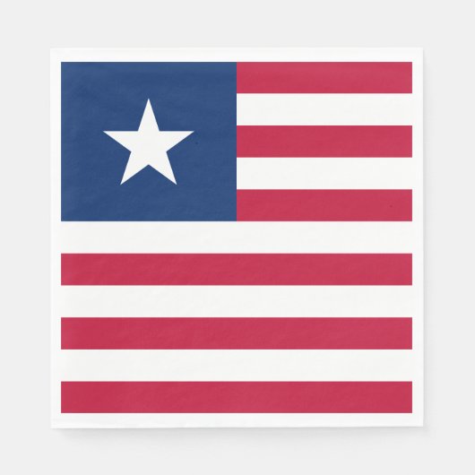 Liberia Flag Servet (Voorkant)