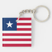 Liberia Flag Sleutelhanger (Achterkant)