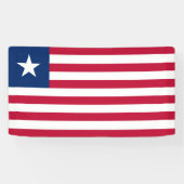 Liberia Flag Spandoek (Horizontaal)