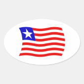 Liberia Flag Sticker (Voorkant)