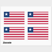 Liberia Flag Sticker (Vel)