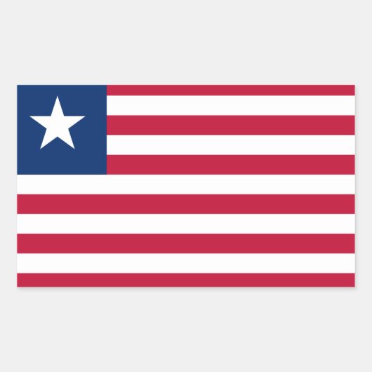 Liberia Flag Sticker (Voorkant)