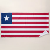 Liberia Flag Strandlaken (Voorkant)
