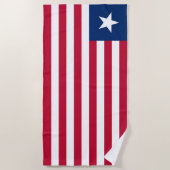 Liberia Flag Strandlaken (Voorkant)