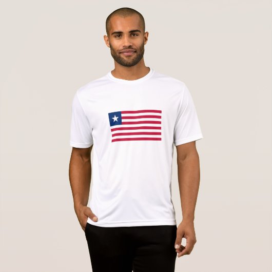 Liberia Flag T-shirt (Voorkant volledig)