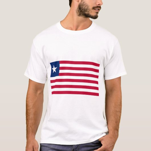 Liberia Flag T-shirt (Voorkant)