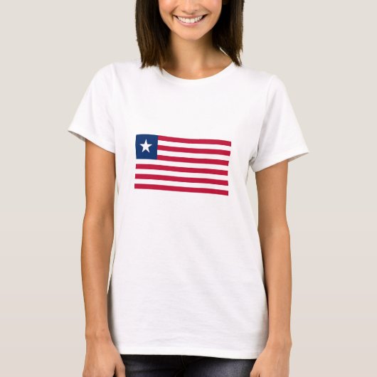 Liberia Flag T-shirt (Voorkant)