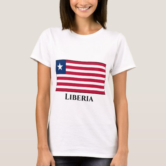 Liberia Flag T-shirt (Voorkant)