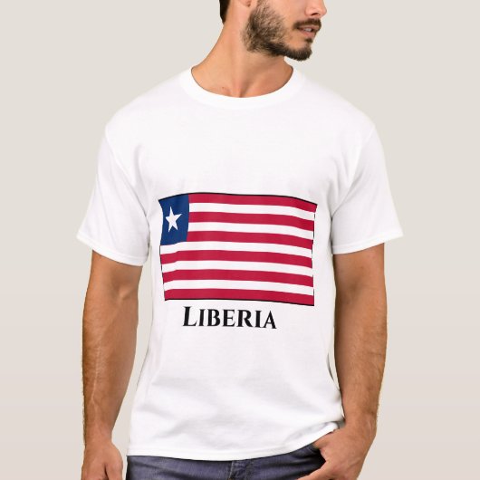Liberia Flag T-shirt (Voorkant)