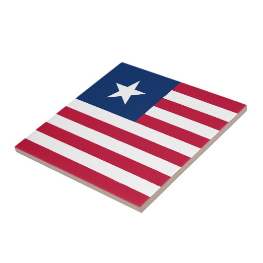 Liberia Flag Tegeltje (Zijkant)