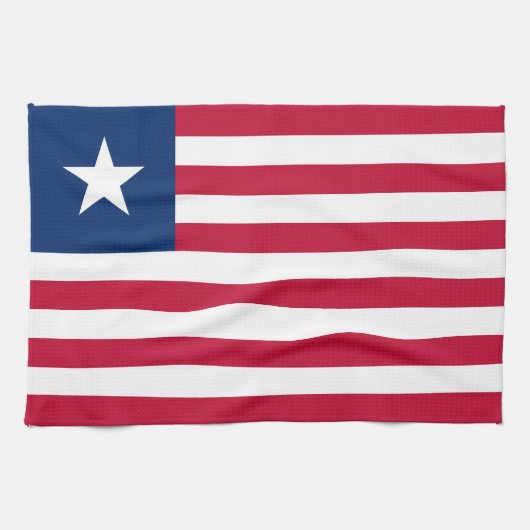 Liberia Flag Theedoek (Horizontaal)