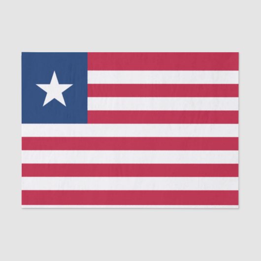 Liberia Flag Tissuepapier (Voorkant)