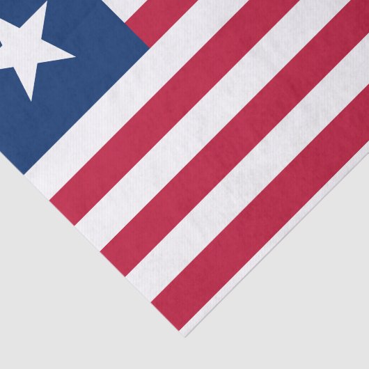 Liberia Flag Tissuepapier (Detail)