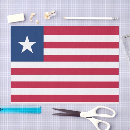 Liberia Flag Tissuepapier (Craft)