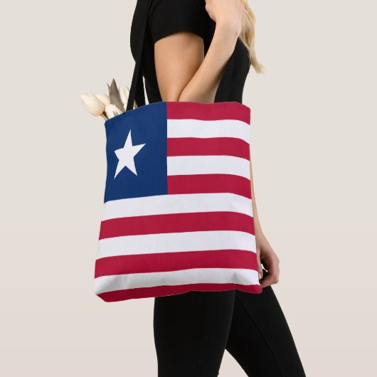 Liberia Flag Tote Bag (Dichtbij)