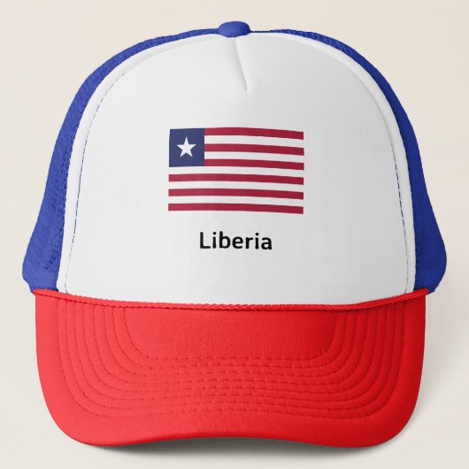 Liberia Flag Trucker Pet (Voorkant)