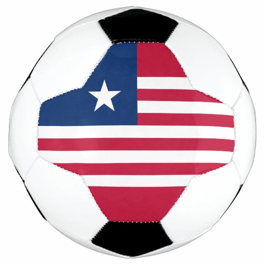 Liberia Flag Voetbal (Voorkant)