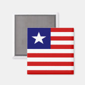 Liberia Hoogwaardige vlag Magneet (Voorkant / Achterkant)