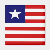 Liberia Hoogwaardige vlag Magneet (Voorkant)